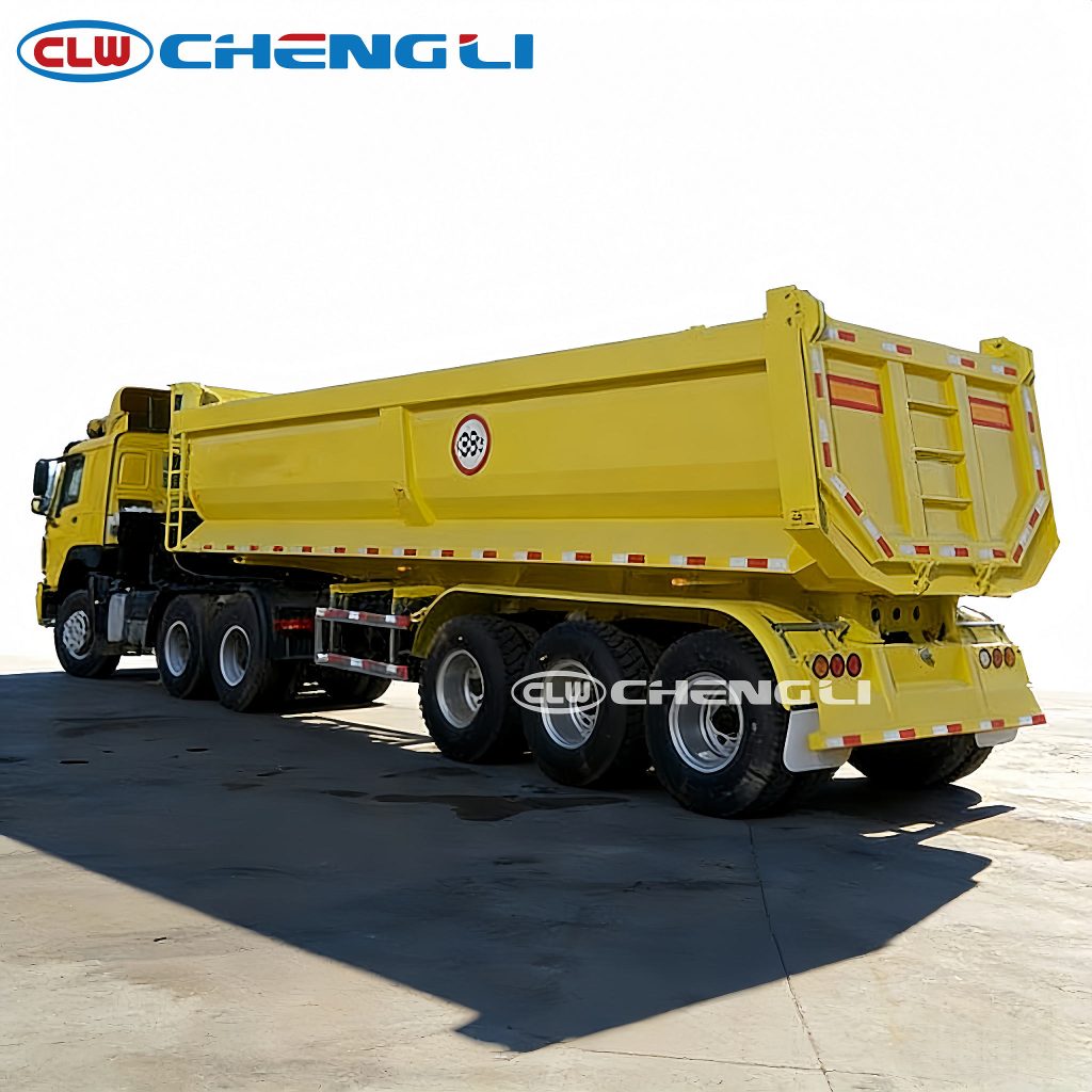 40 tons dump truck semi trailer