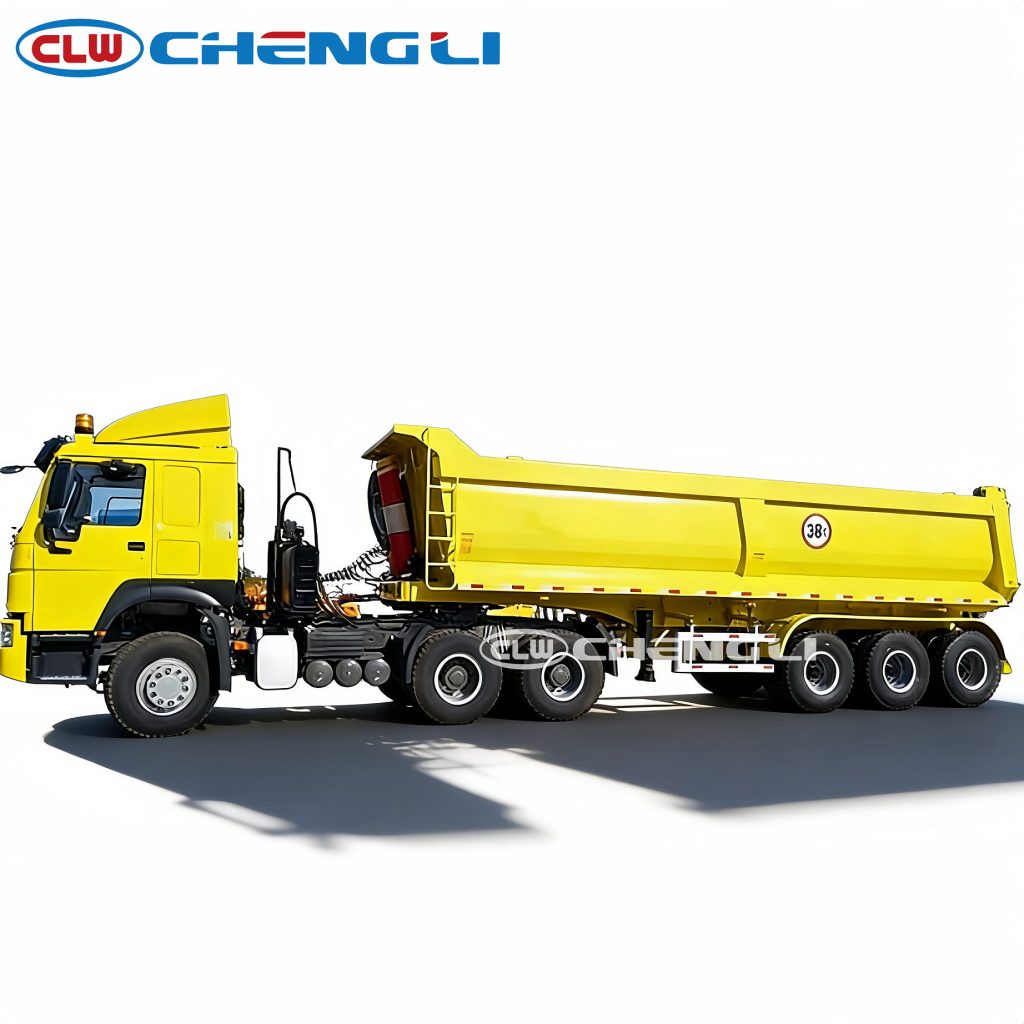 40 tons dump truck semi trailer