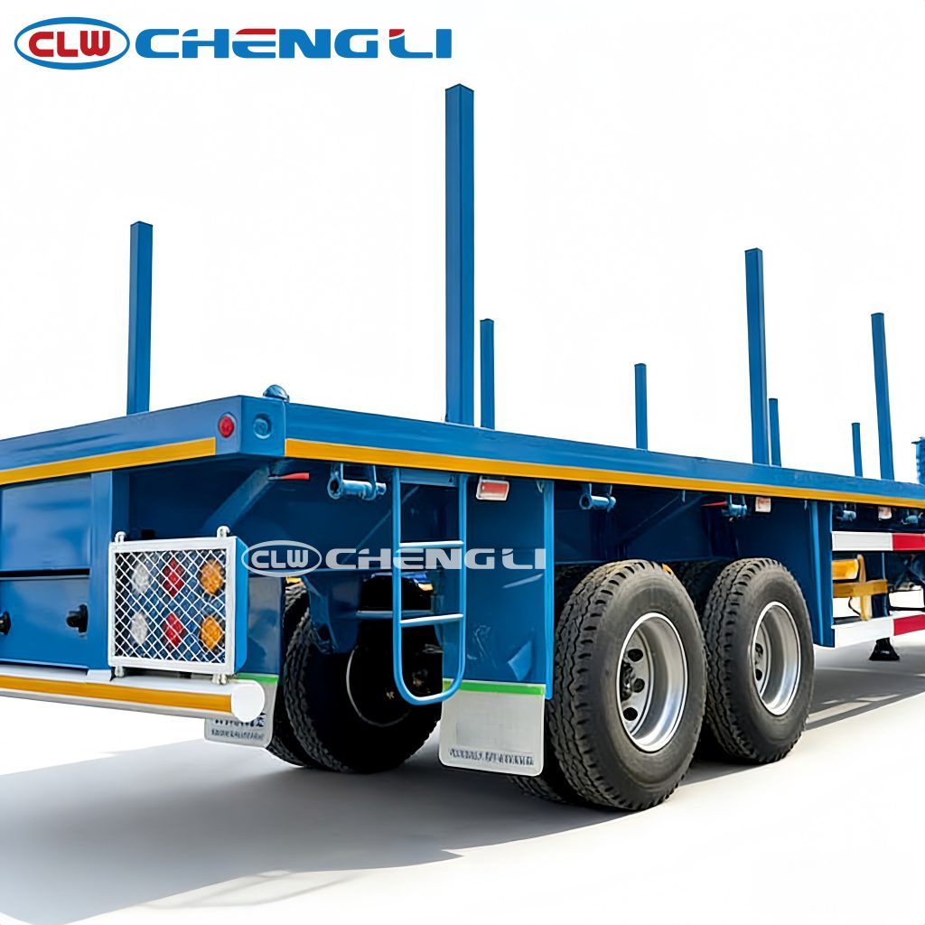60 tons Flatbed Truck Semi Trailer