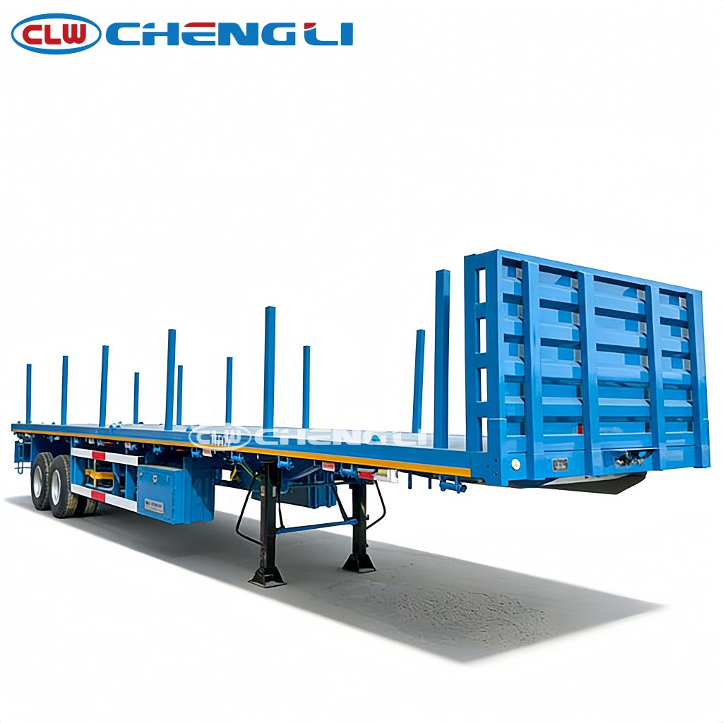 60 tons Flatbed Truck Semi Trailer