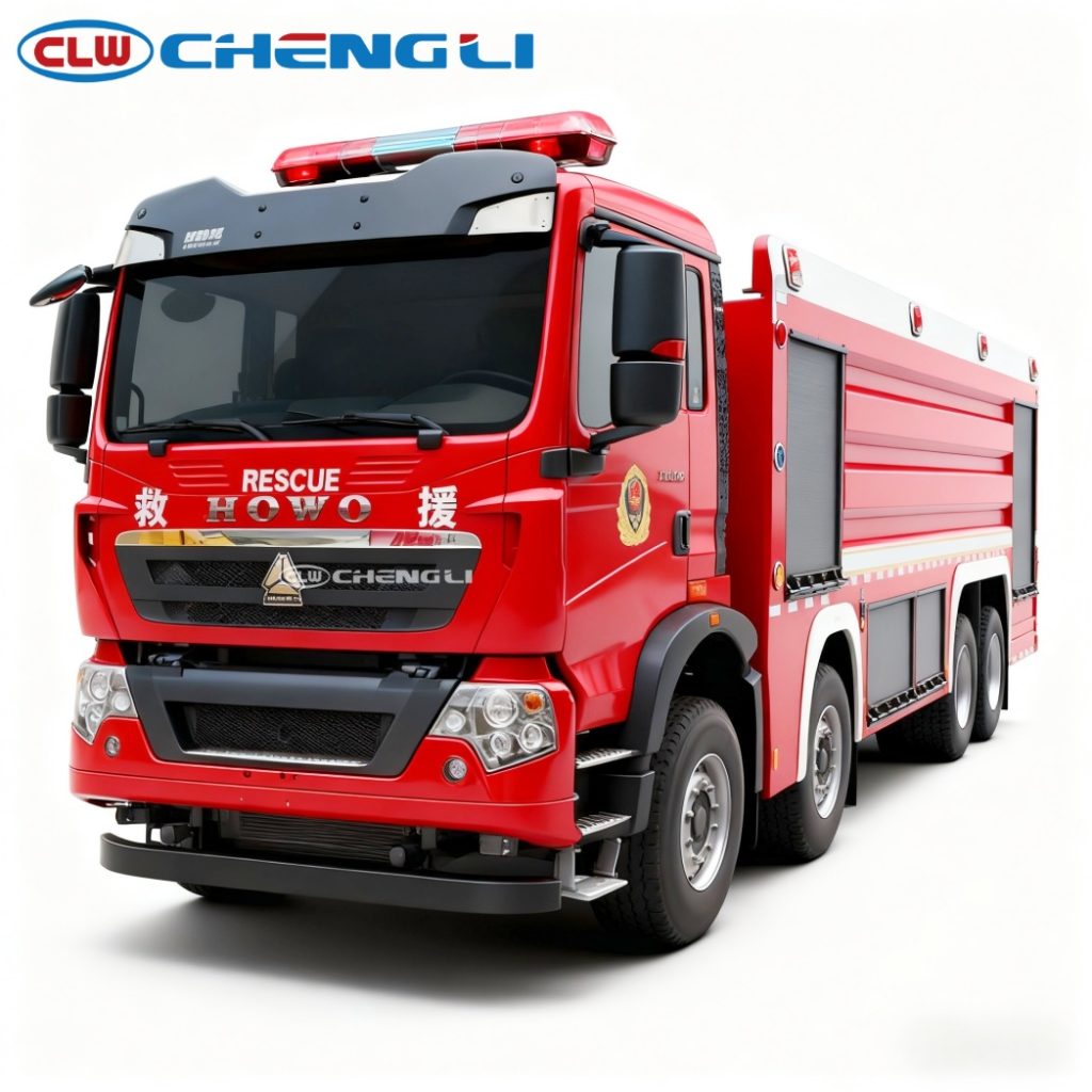 25T 8X4 HOWO Fire Truck