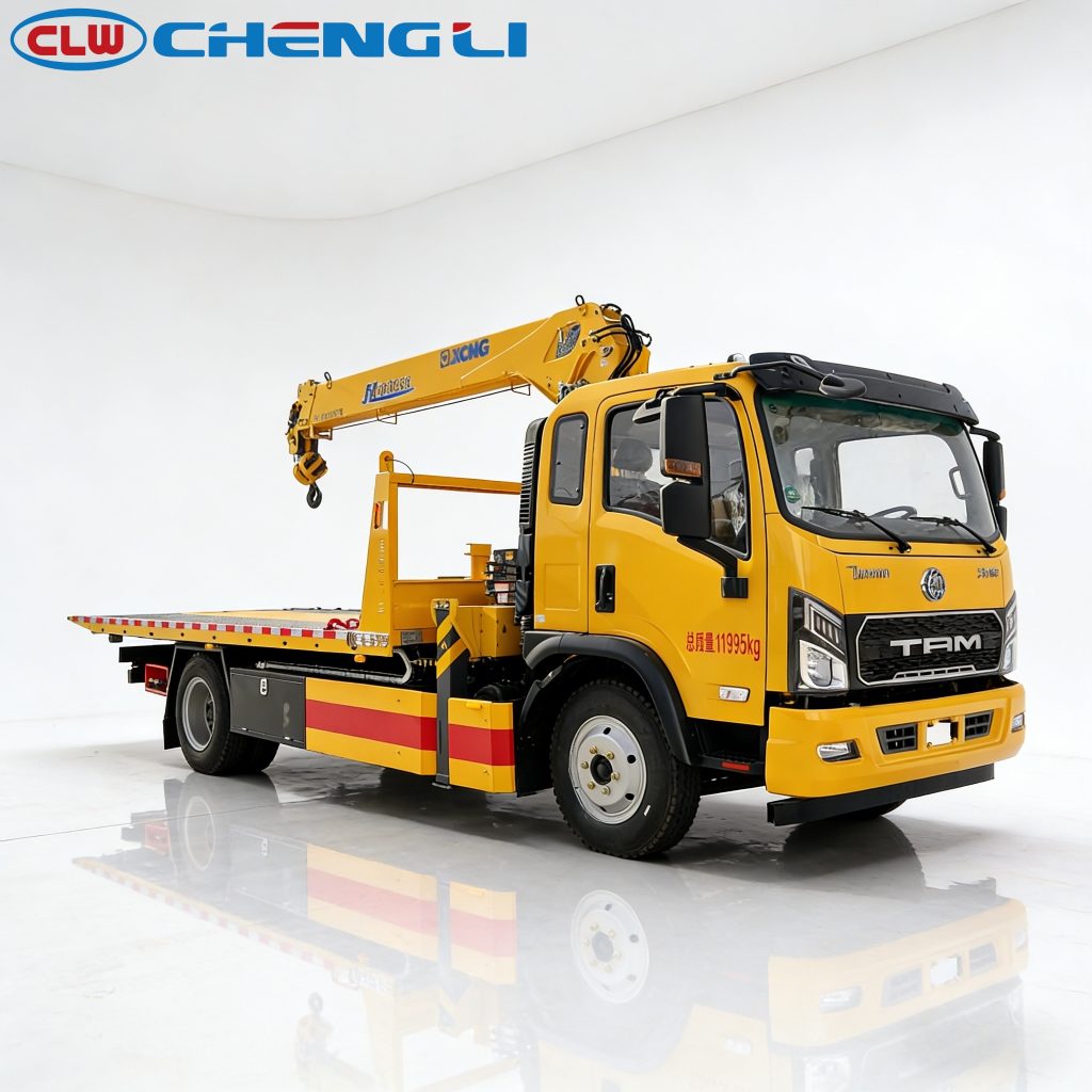 12-Ton Tri-Ring Wrecker with Crane