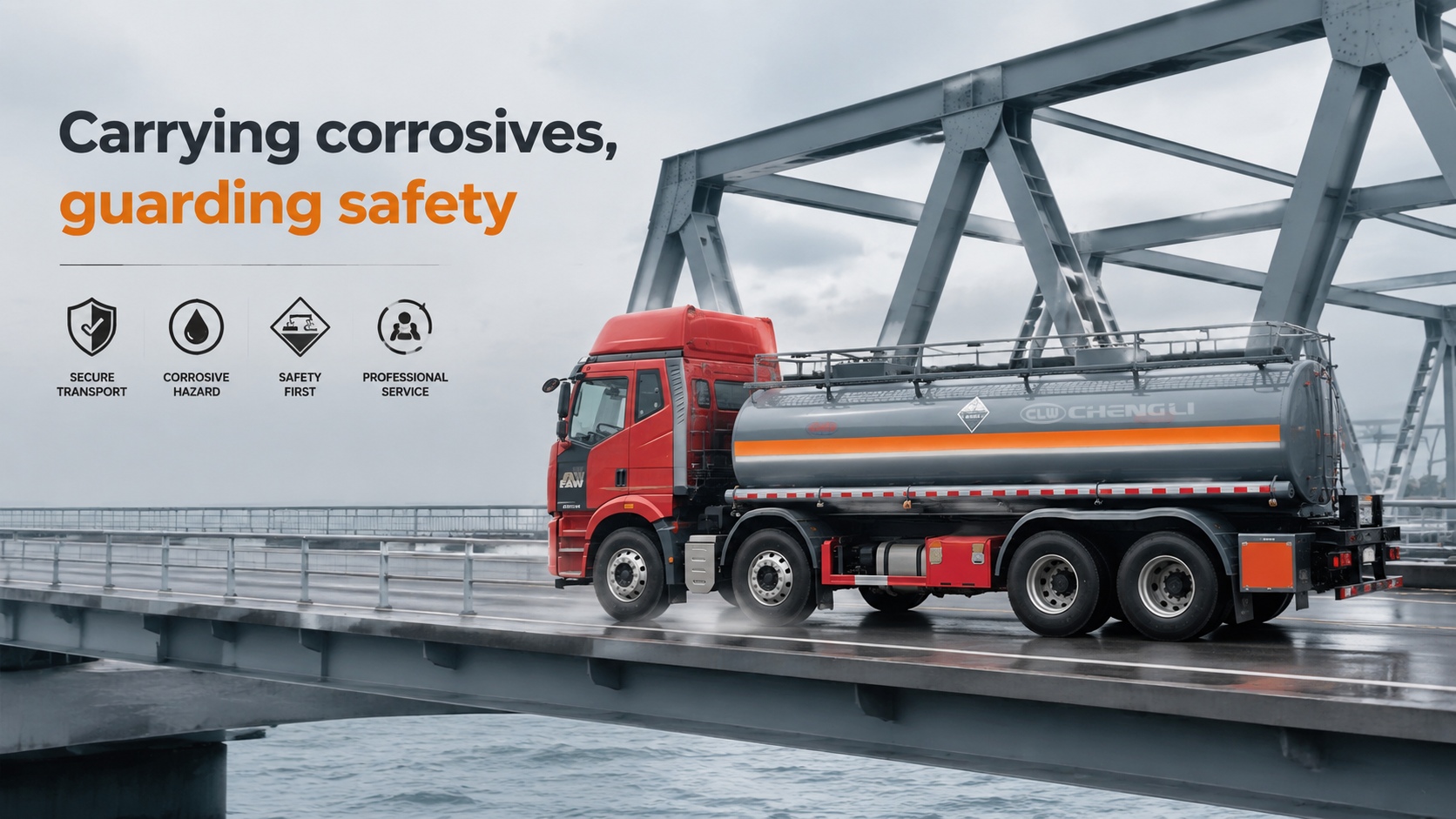 17680L Corrosive Chemical Tank Truck
