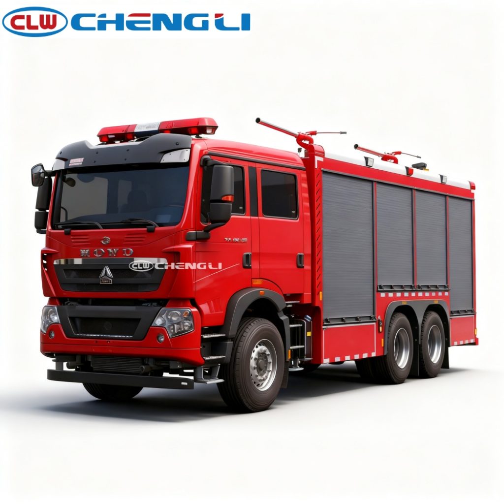 HOWO 6T Dry Powder Fire Truck
