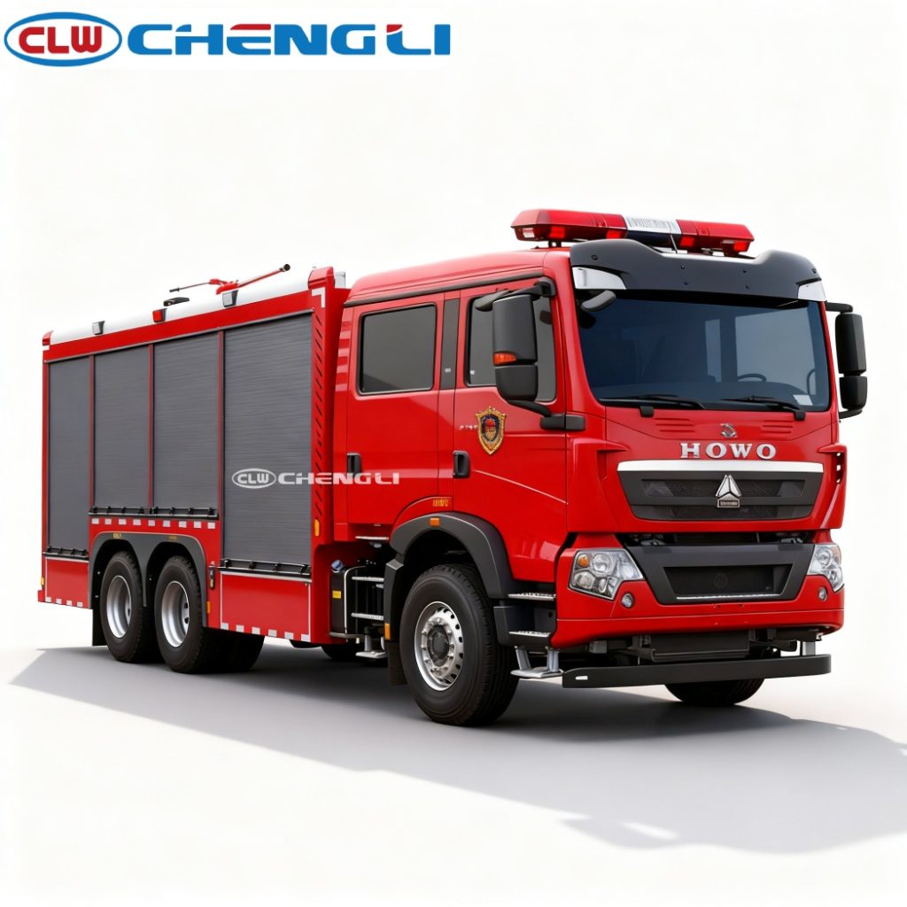 HOWO 6T Dry Powder Fire Truck