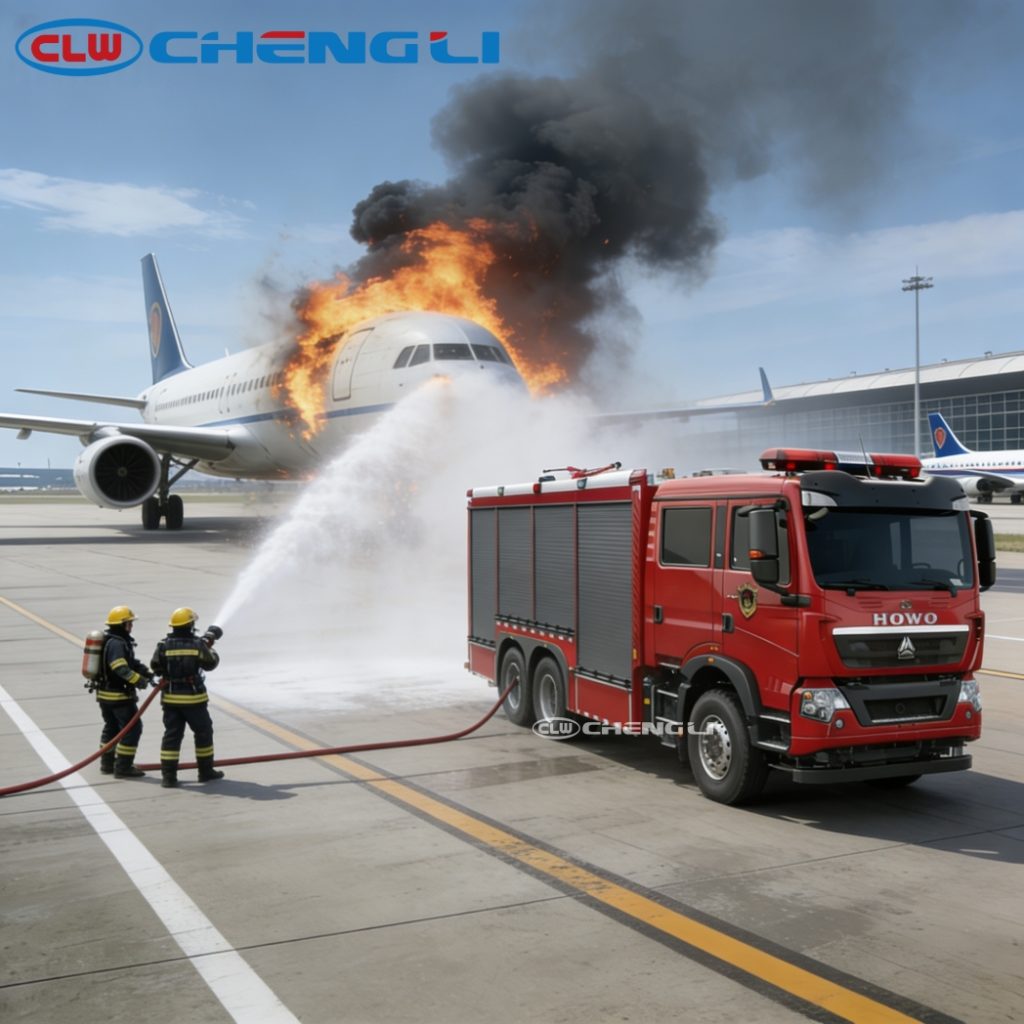 HOWO 6T Dry Powder Fire Truck