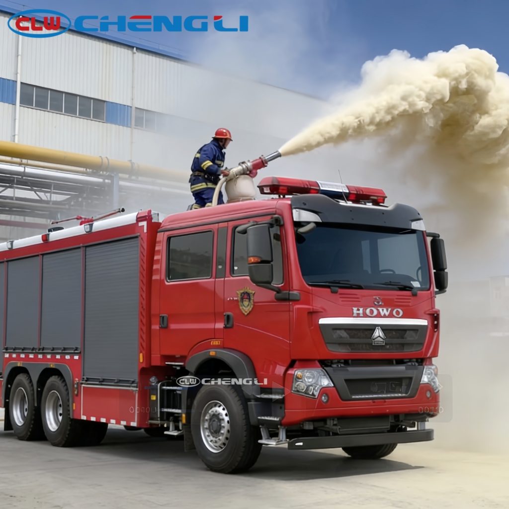 HOWO 6T Dry Powder Fire Truck