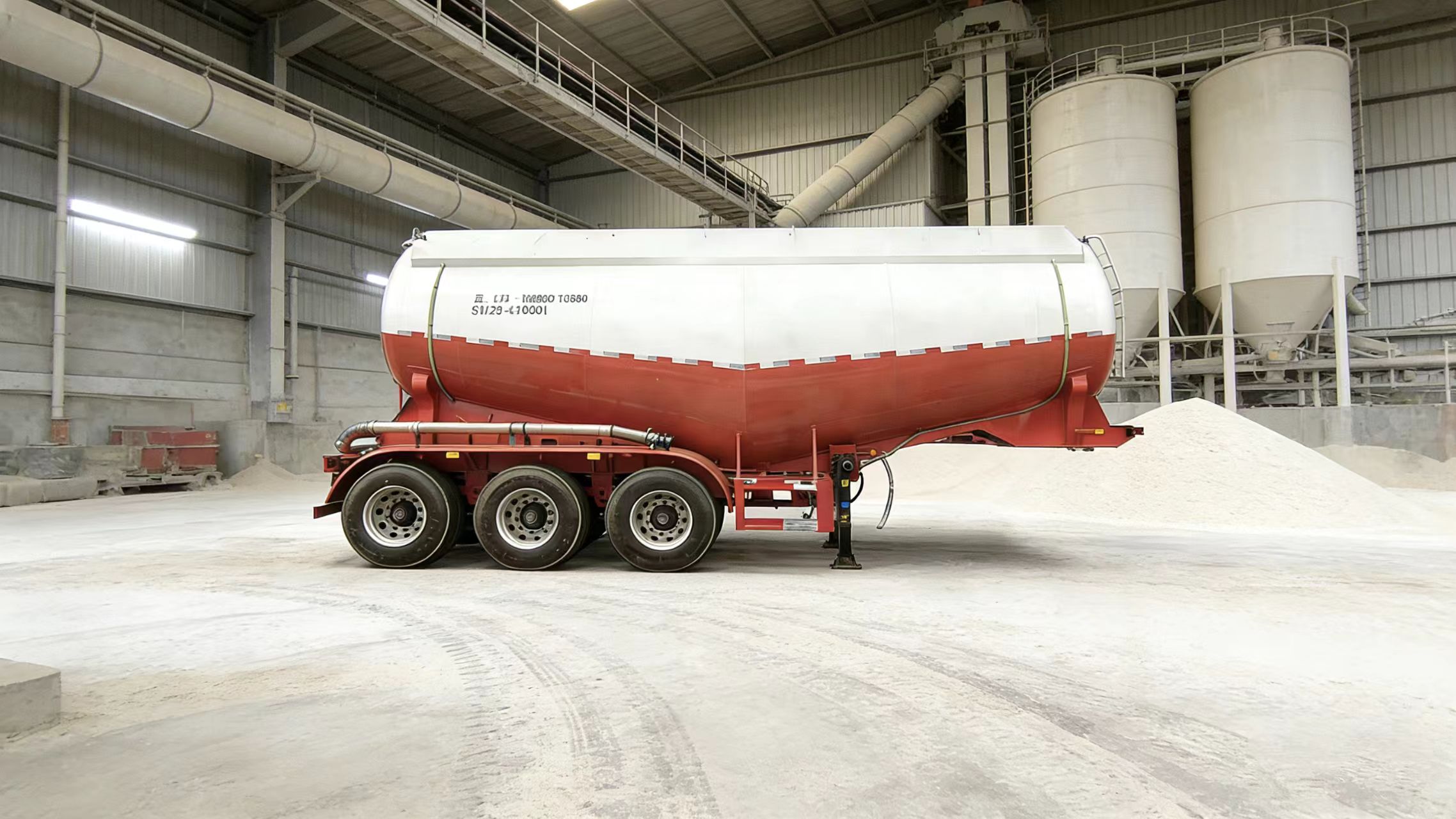 24300L bulk cement tank semi trailer