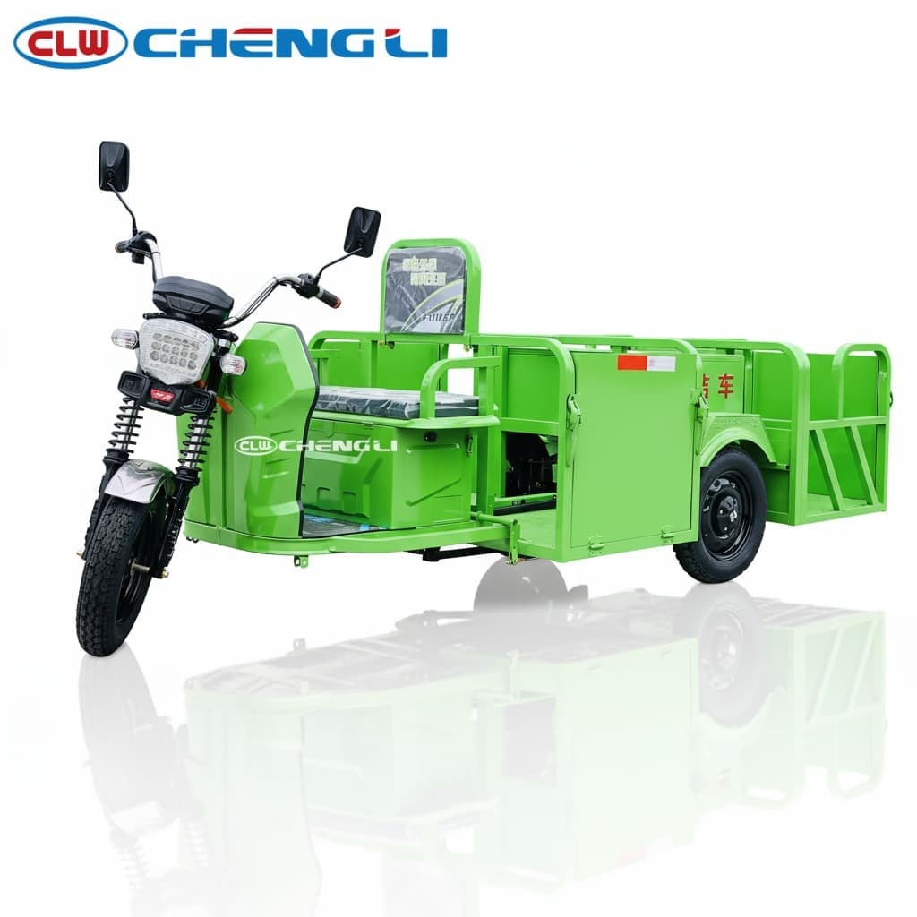 Four 240L Barrel Garbage Tricycle