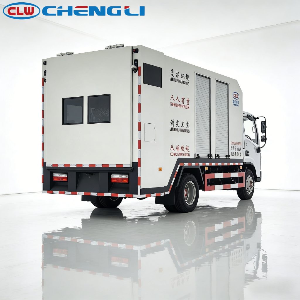 Garbage Bin Cleaning Truck