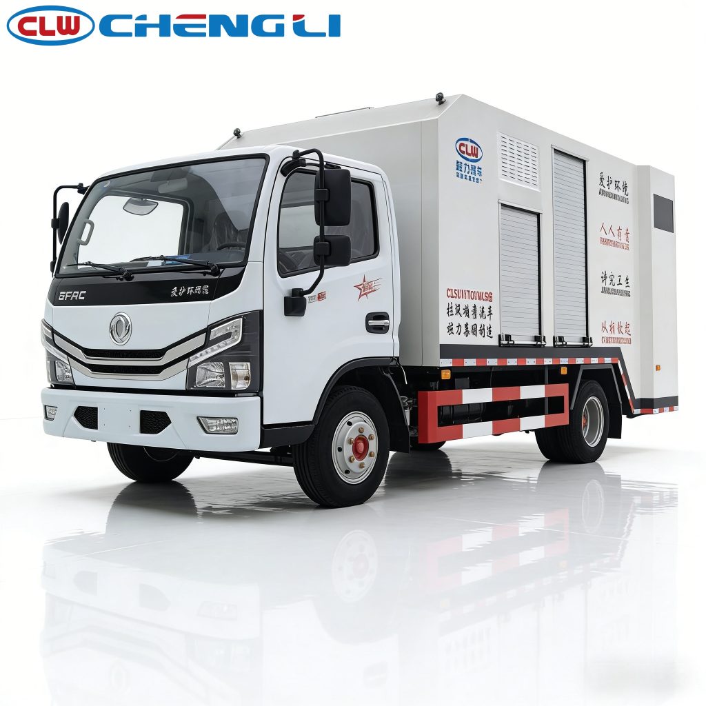 Garbage Bin Cleaning Truck