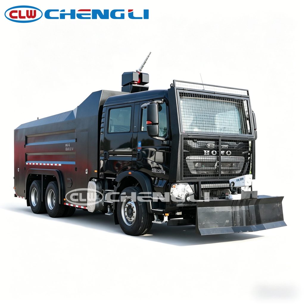 HOWO 25T 2+4 Seats Armored Water Cannon Truck