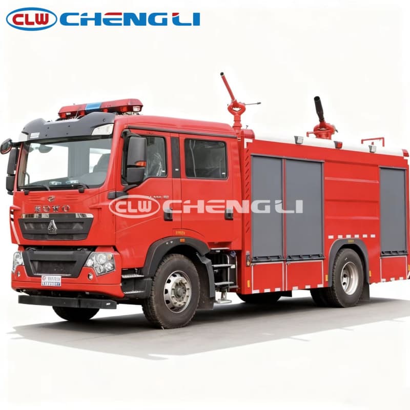 4x2 HOWO Dry Powder Fire Truck