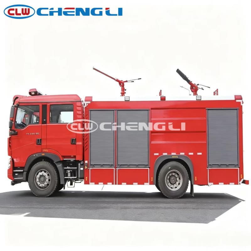 4x2 HOWO Dry Powder Fire Truck