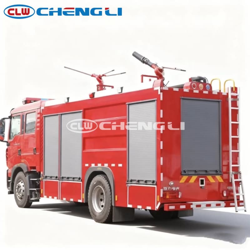 4x2 HOWO Dry Powder Fire Truck