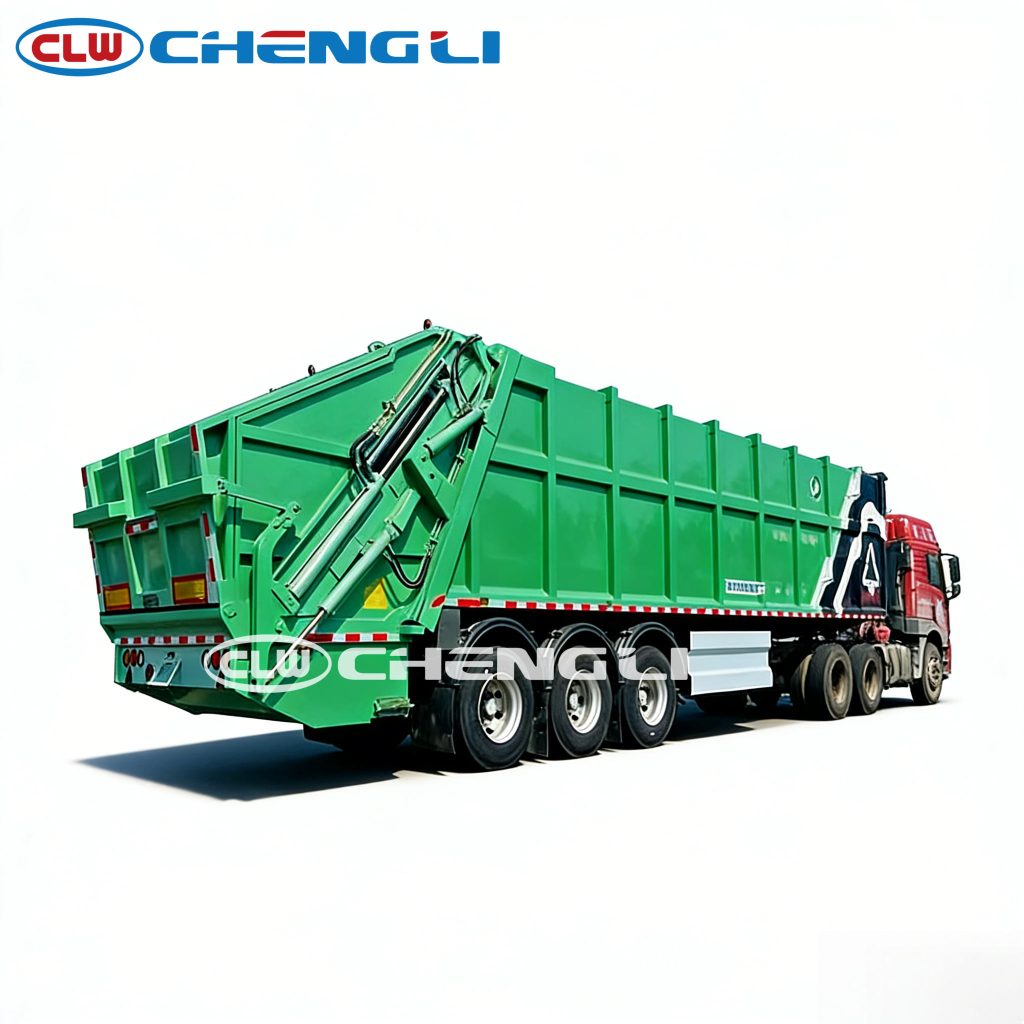 45cbm Compactor Garbage Trailer