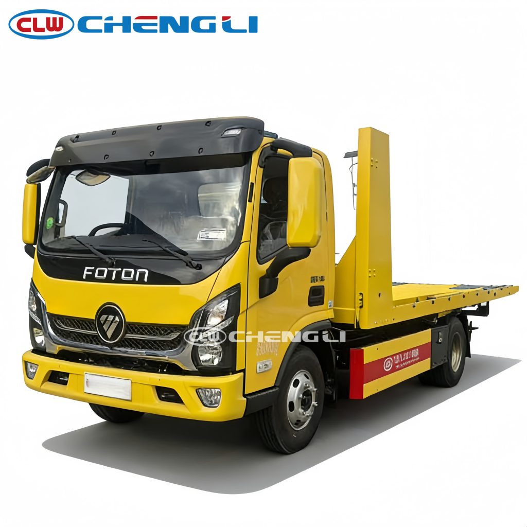 4x2 foton flatbed wrecker truck