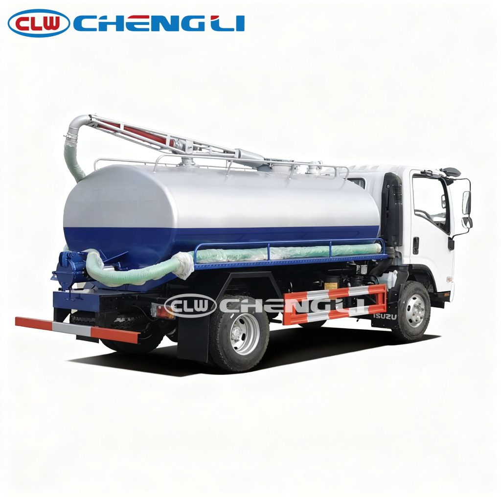 isuzu 6cbm vacuum sewage truck