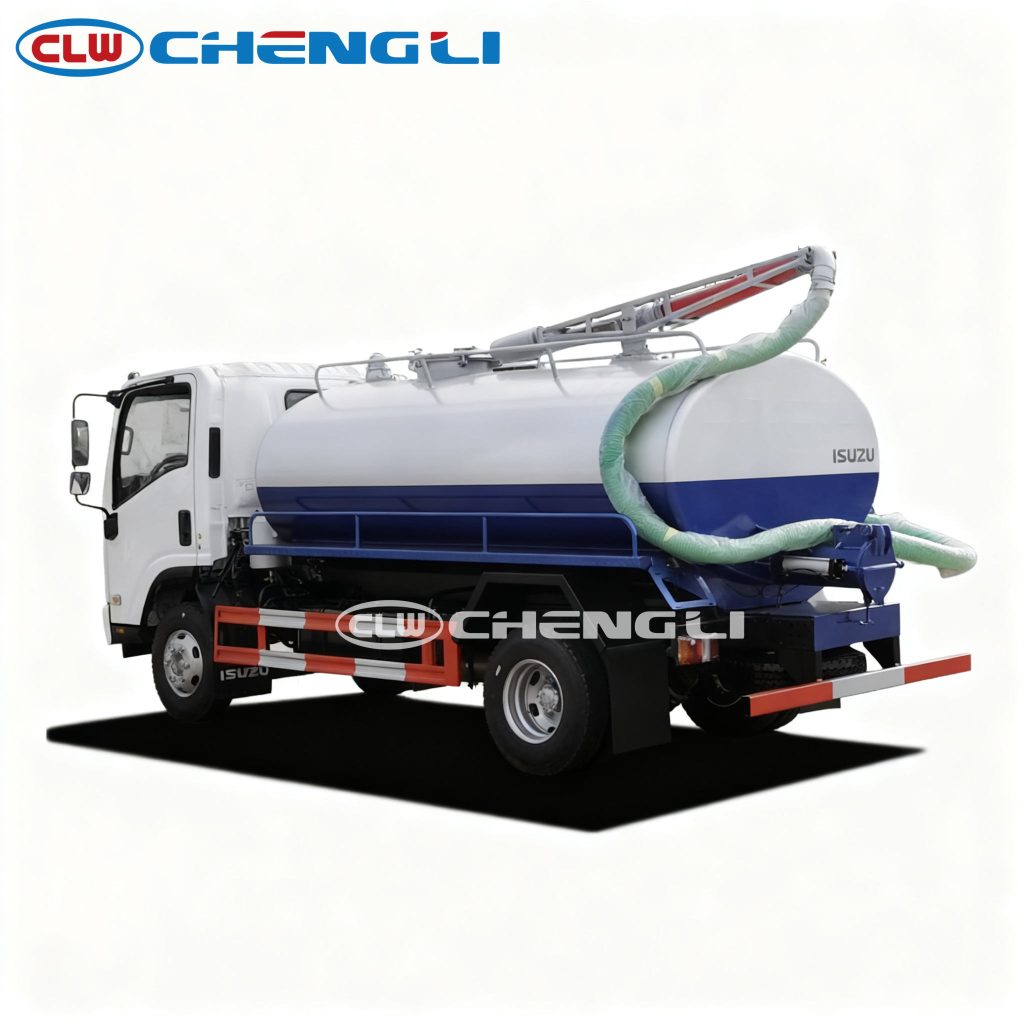 isuzu 6cbm vacuum sewage truck