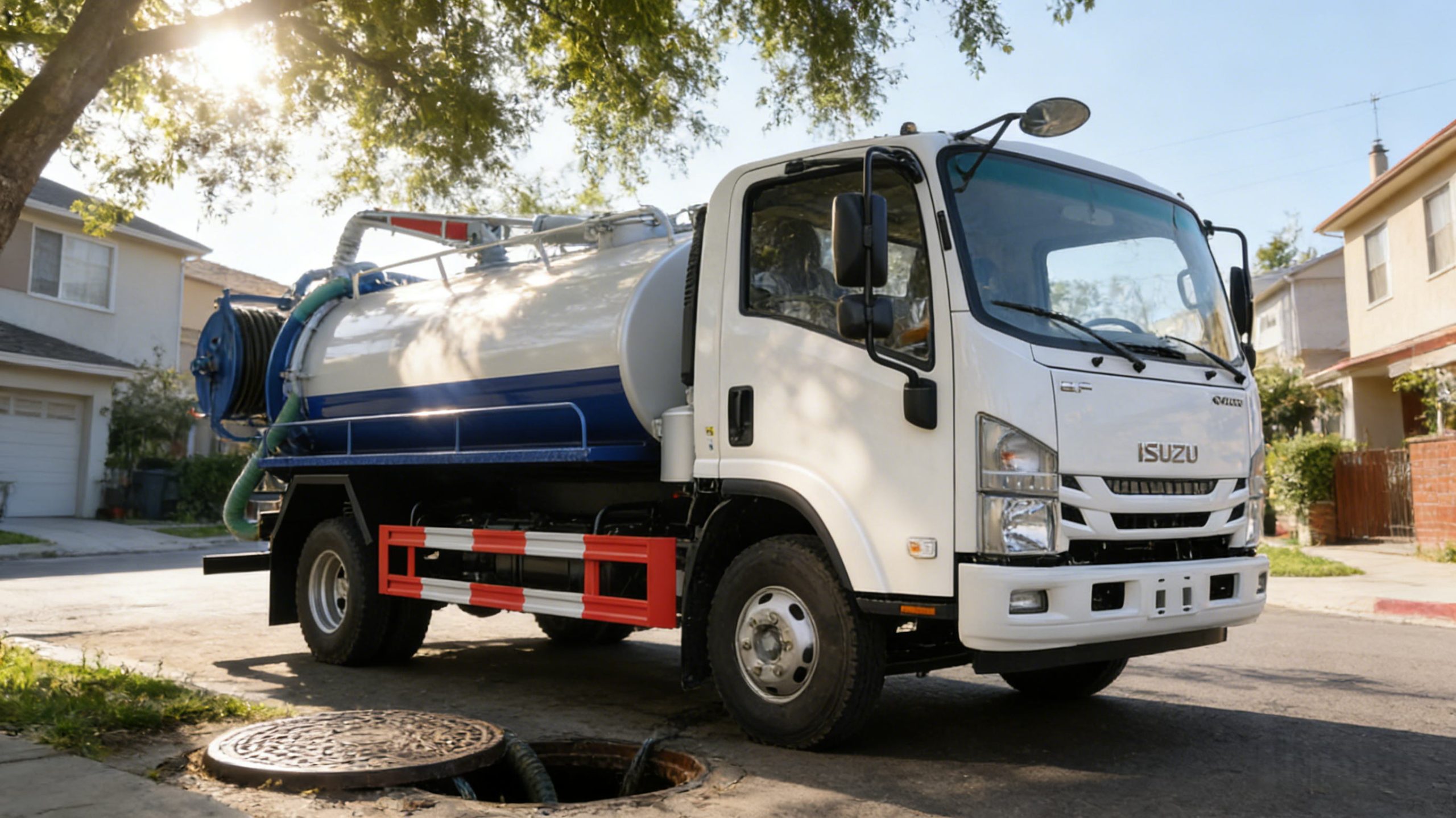isuzu 6cbm vacuum sewage truck