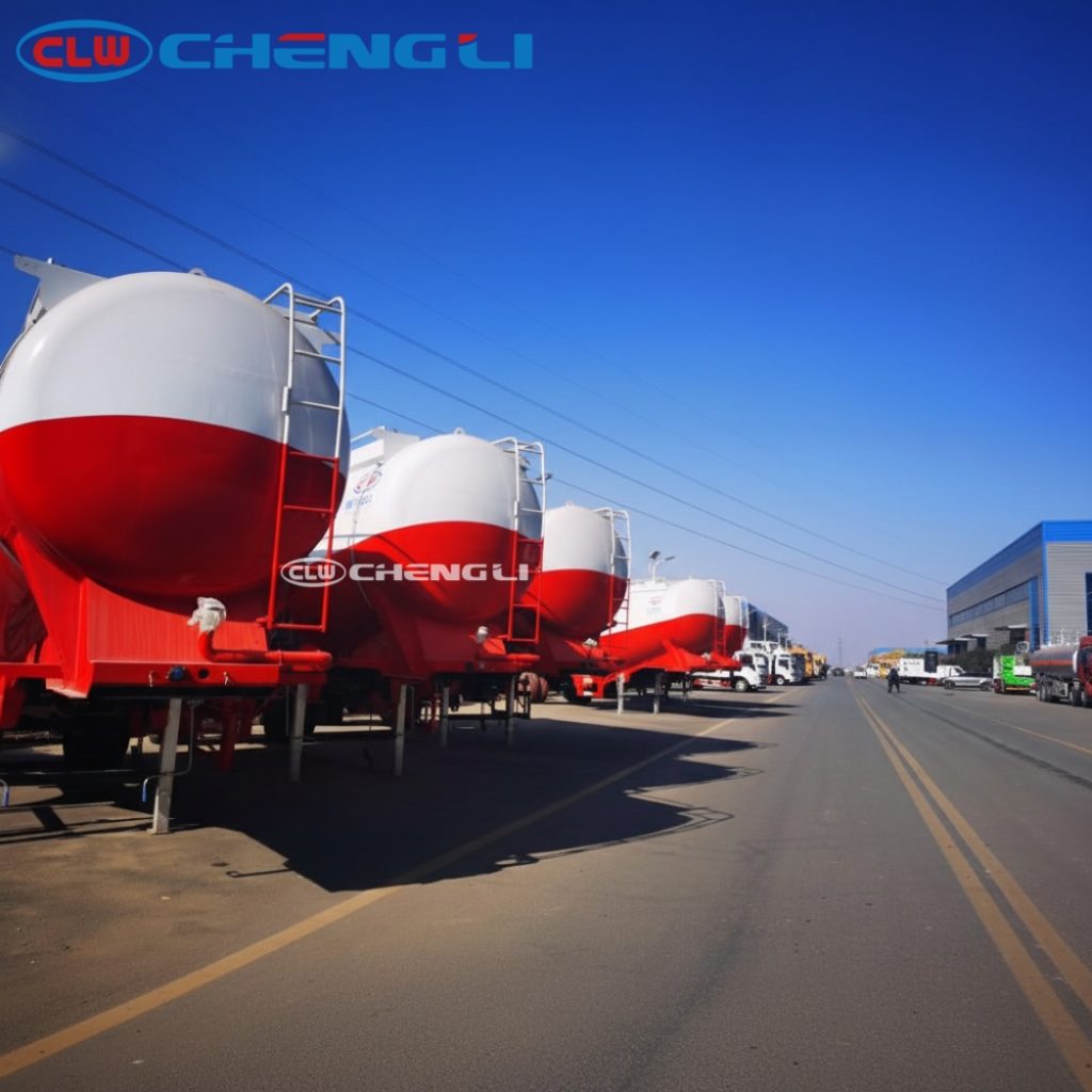 bulk cement semi trailer