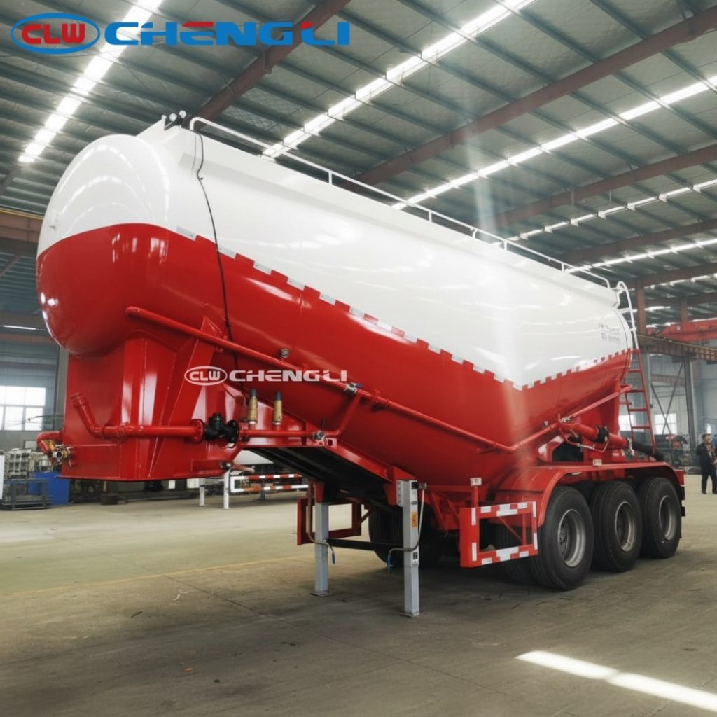 bulk cement semi trailer