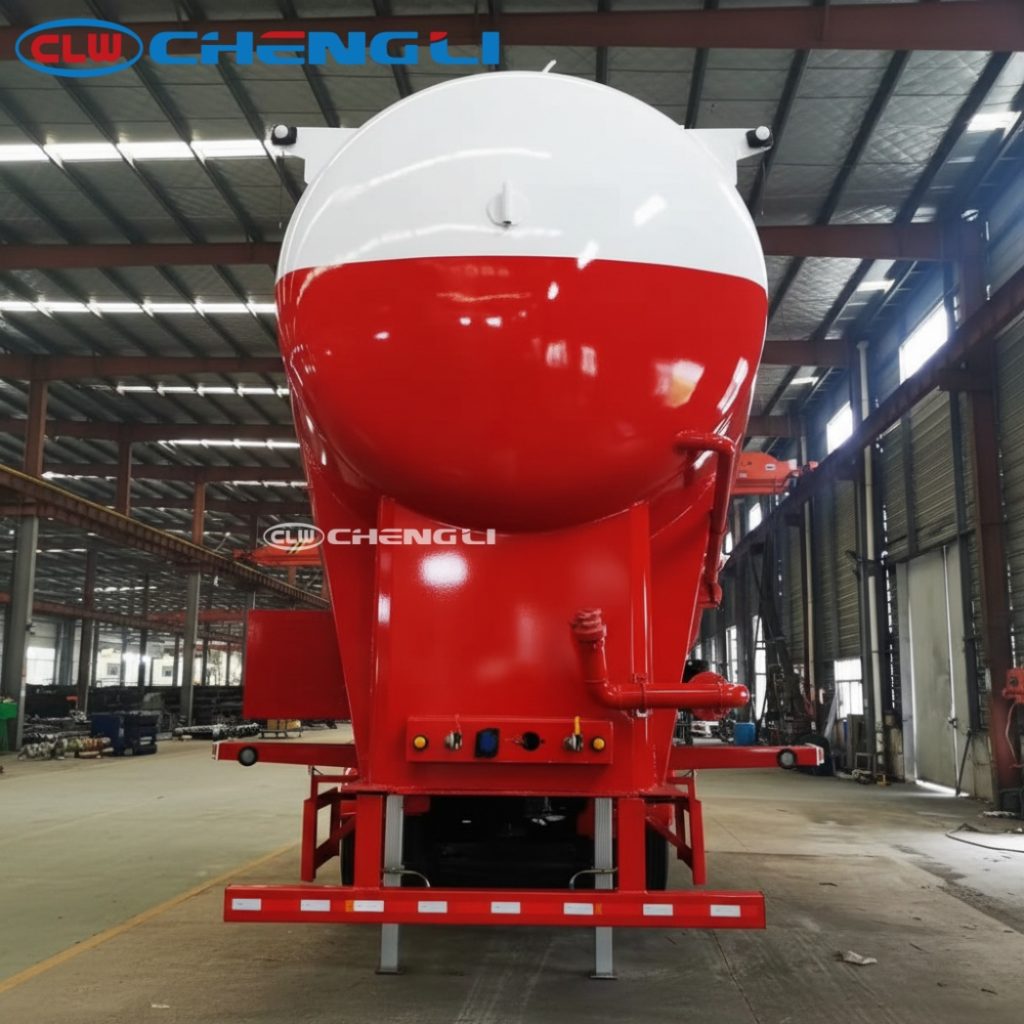 bulk cement semi trailer