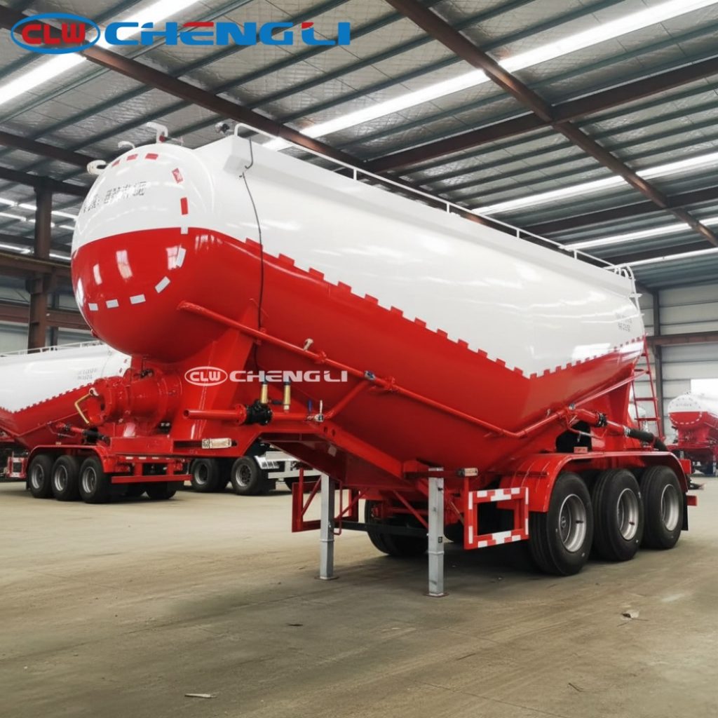 bulk cement semi trailer