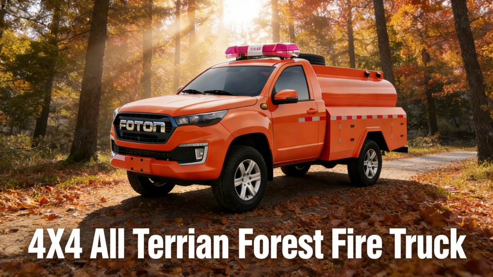 foton 4x4 fire sprinkler truck
