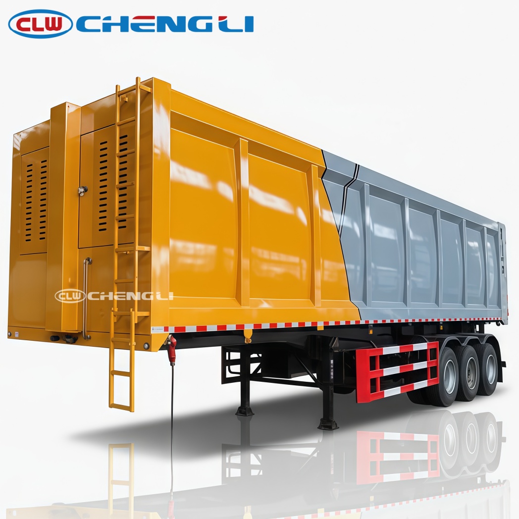 garbage transport semi-trailer
