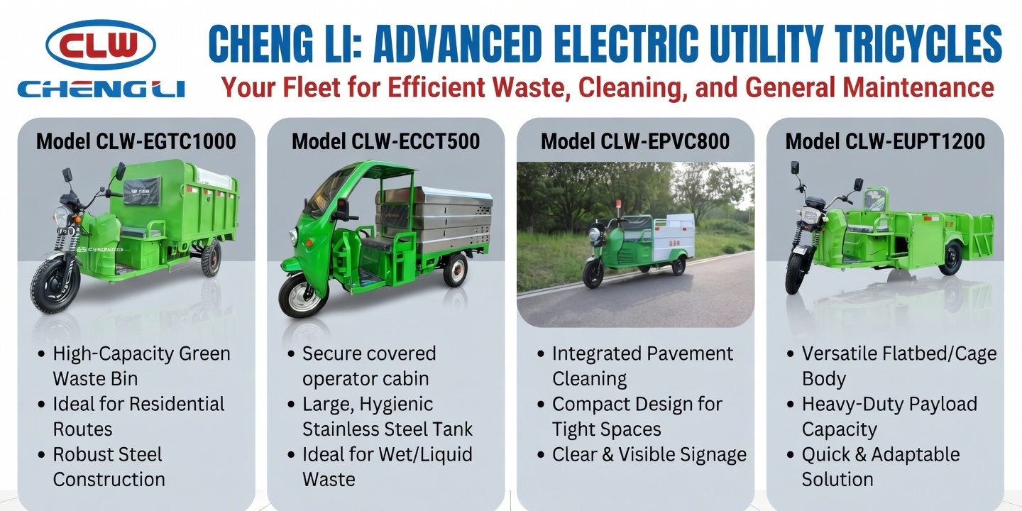 2.5CBM Garbage Dump Electric Tricycle