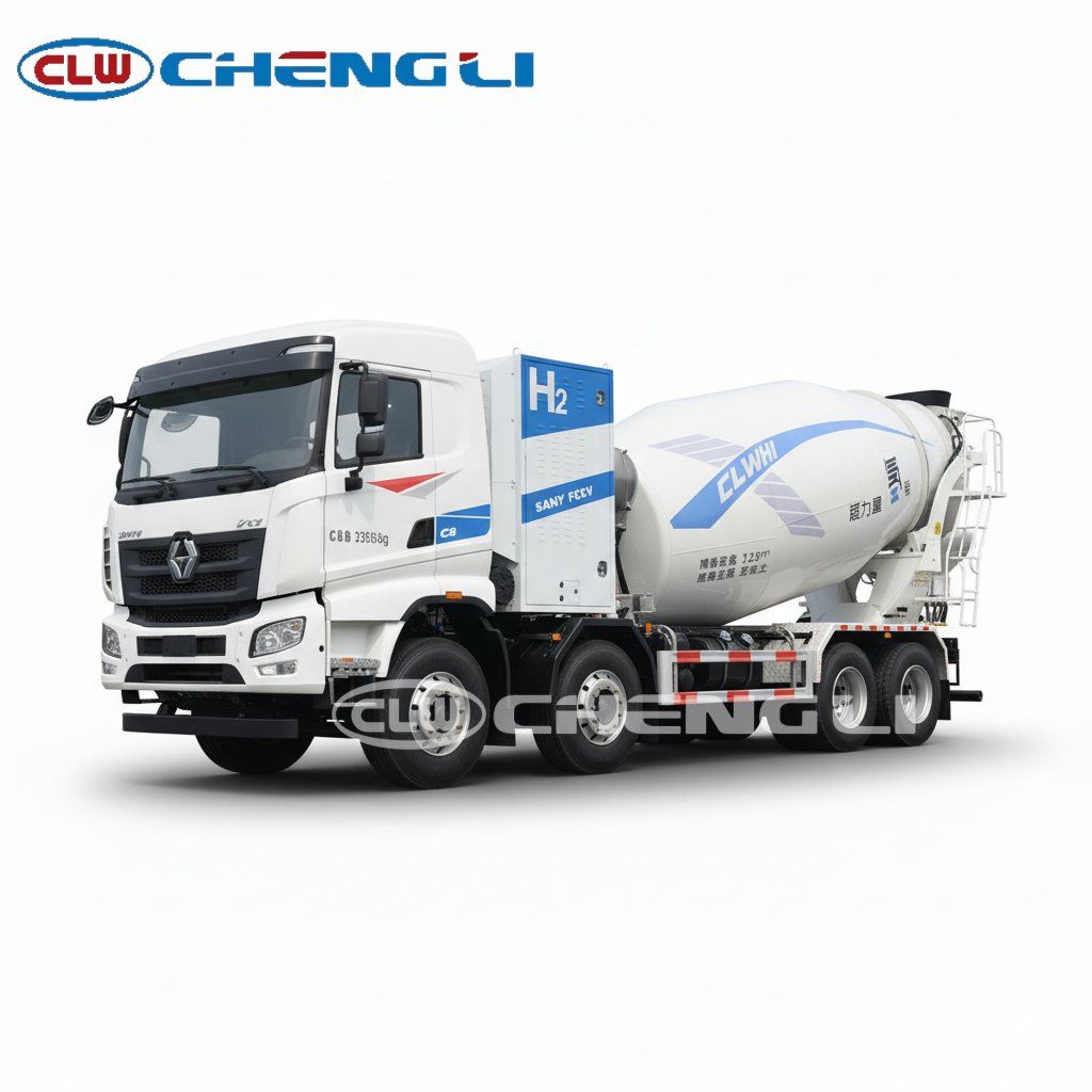 Fuel Cell Concrete Mixer Truck 31T hydrogen cement mixer