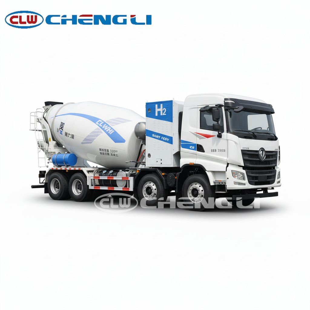 Fuel Cell Concrete Mixer Truck 31T hydrogen cement mixer