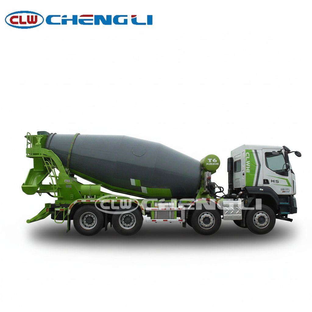 8000L Cement Mixer Truck Side View