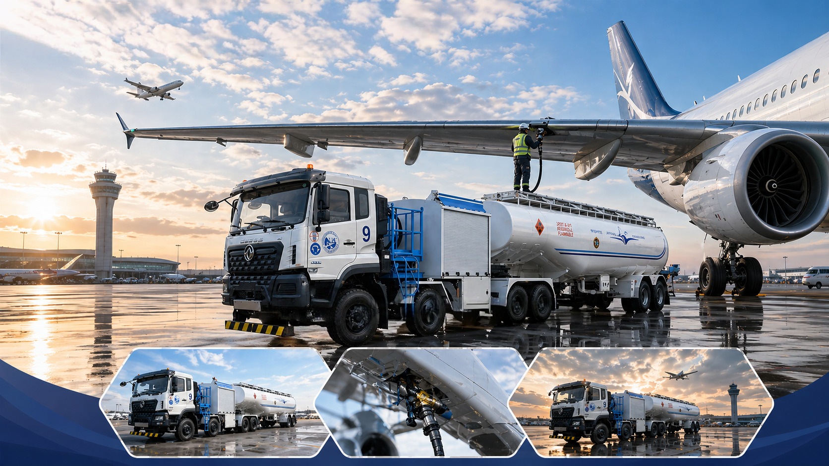 45cbm Aircraft Refueling Semi Trailer