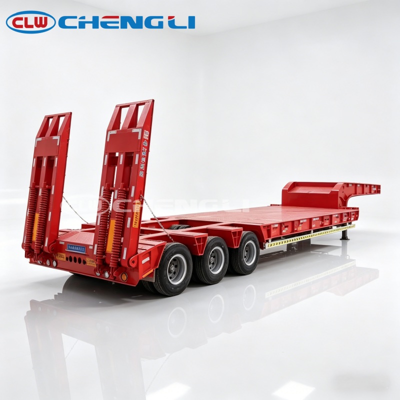 60T Low Bed Semi Trailer