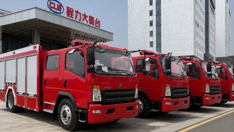 HOWO Foam Fire Truck for West Africa