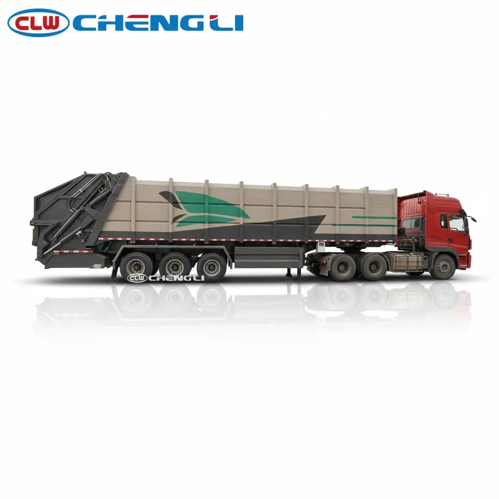 50 CBM Compactor Garbage Traileruck