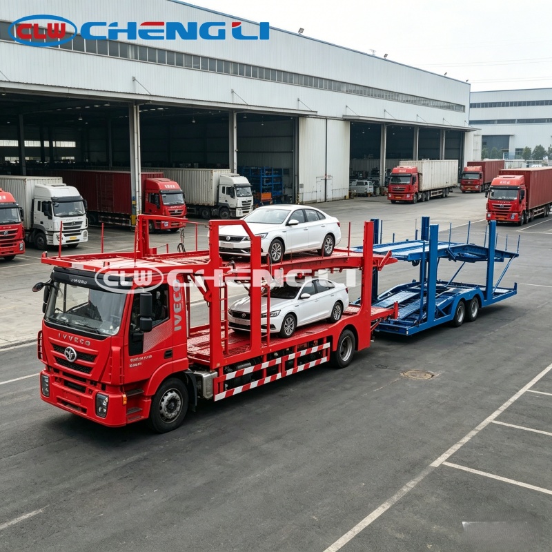 Double Decker Car Carrier Semi Trailer