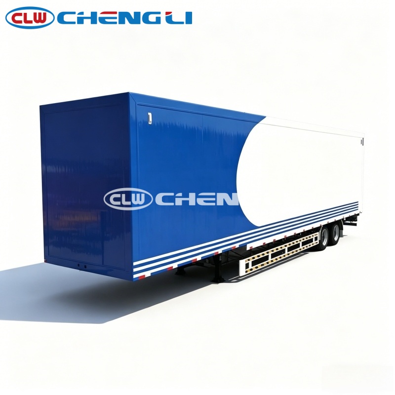 Steel Flatbed Box Semi-Trailer