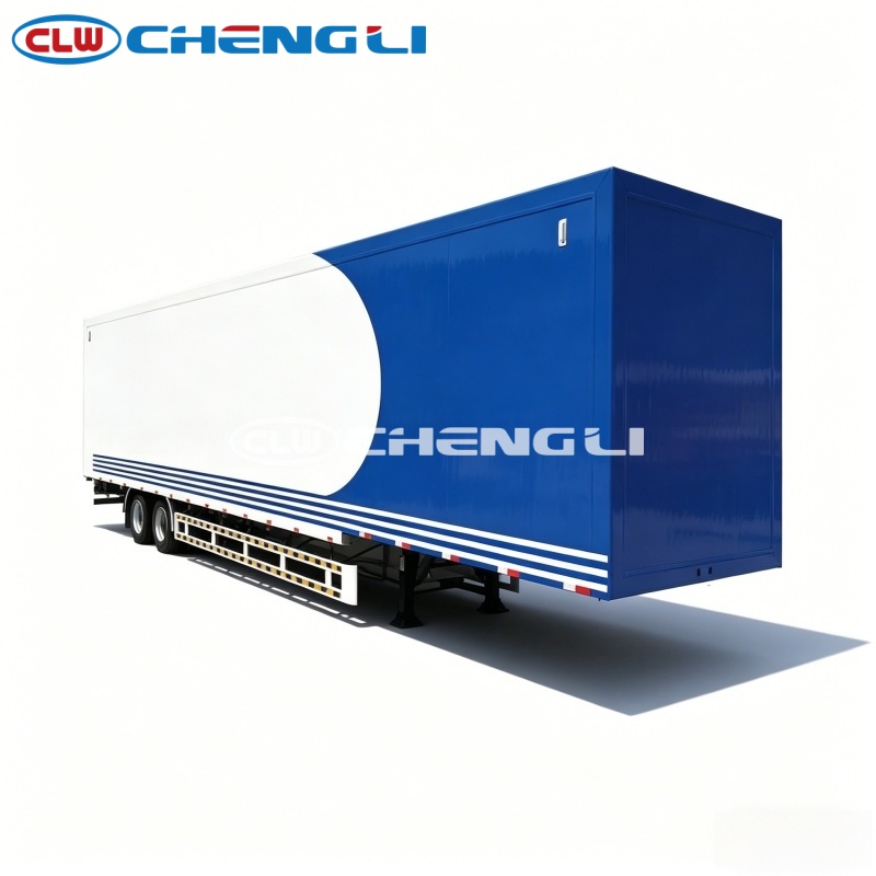 Steel Flatbed Box Semi-Trailer